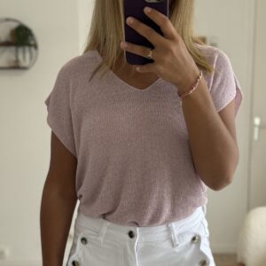 TOP MIYA ROSE PAILLETE