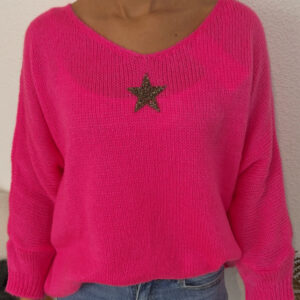 PULL ETOILE ROSE FLASHY