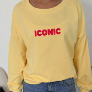 SWEAT ICONIC JAUNE