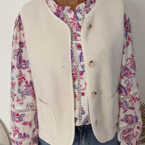 VESTE SANS MANCHE MOUMOUTE BLANCHE