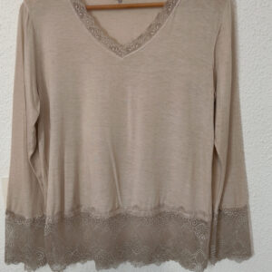 TOP DENTELLE BEIGE